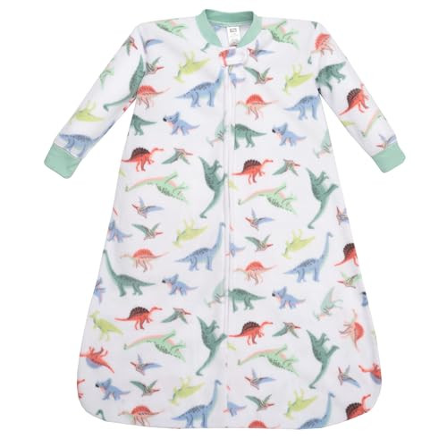 Hudson Baby Infant Boys Long-Sleeve Fleece Sleeping Bag Cheerful Dino Friends 0-24 Months