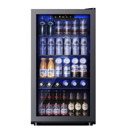 Simzlife 126-Can Beverage Refrigerator and Cooler