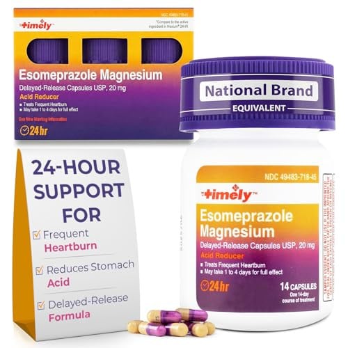Timely Esomeprazole Magnesium Acid Reducer 42 Count Deal