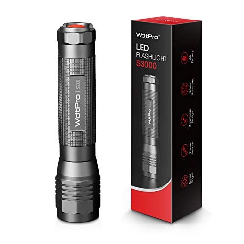 WDTPRO High-Powered LED Flashlight S3000 with IP67 Water Resistance