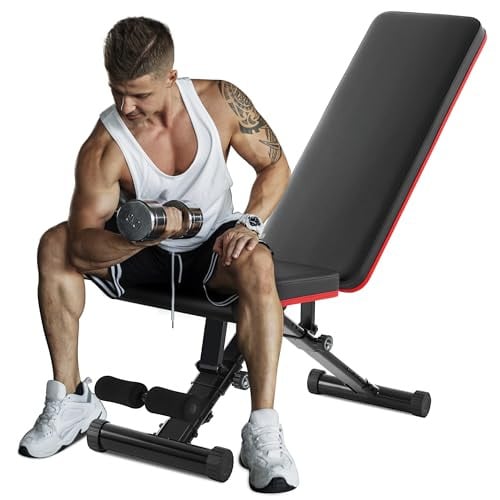 OLIXIS Adjustable Weight Bench 795 lbs Capacity Deal