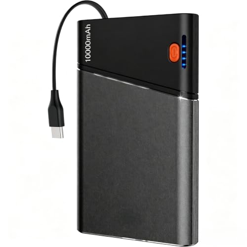 Aaoyun 10000mAh 22.5W PD Fast Charging Portable Power Bank w/ Built-In USB-C Cable Deal