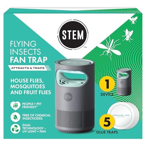 STEM Flying Insect Fan Trap w/ UV Light Starter Kit (1 Device & 5 Glue Traps) Deal