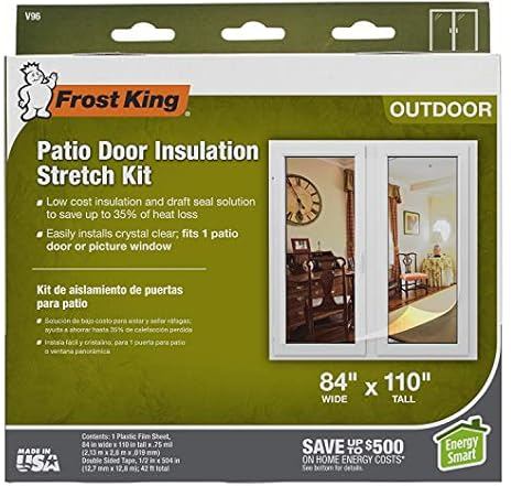 Frost King V96H Outdoor Stretch Window Kit, 84in x 110in