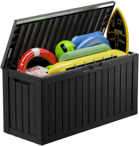 Outdoor Patio Storage Resin Lockable Deck Box 80 gal. Deal