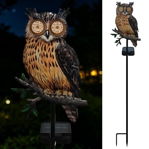 Solar Owl Garden Light