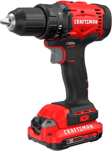CRAFTSMAN V20 20-volt Max 1/2-in Keyless Brushless Cordless Drill (1 Battery and Charger Included)