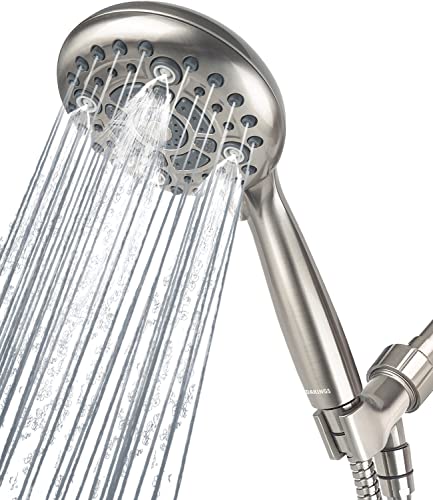 DAKINGS 6-Mode High Pressure Handheld Showerhead Set w/ 60" Stainless Steel Hose Deal