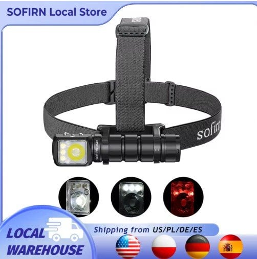 SOFIRN HS42 Headlamp 2100lm 18650 EDC USB C Rechargeable Flashlight SST40 LED Torch Deal