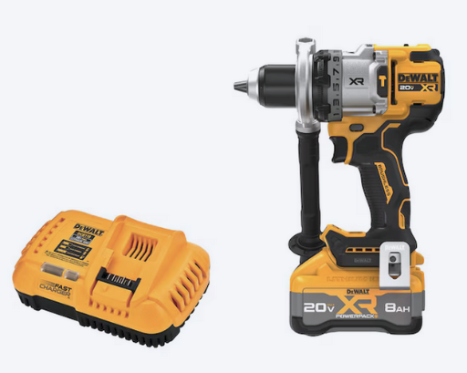 DEWALT XR 1/2-in 20V Brushless Hammer Drill with 2 8.0 batteries/charger Deal