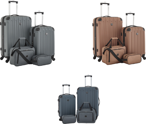 Travelers Club 4-Piece Hardside Spinner Luggage Set