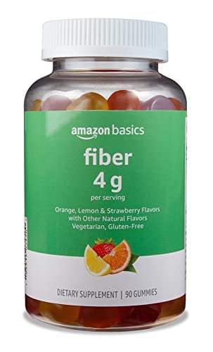 Amazon Basics Fiber Gummy, Strawberry, 90 Count Deal