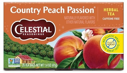 Celestial Seasonings Country Peach Passion Herbal Tea 20-Count