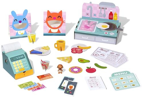 Sago Mini Pet Café Activity Box with Pretend Play Kitchen Toys