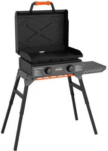 Blackstone Adventure Ready 22" 2-Burner Propane Flat Top Griddle w/ Hood & Stand Deal