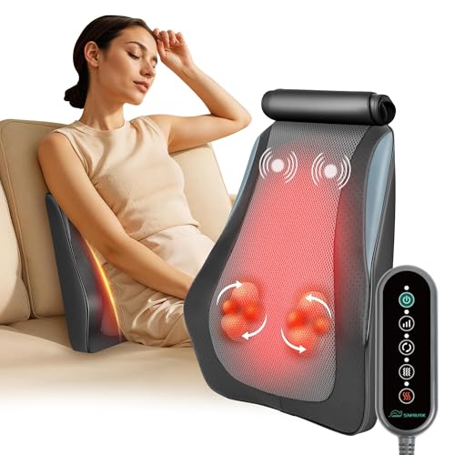 Snailax Shiatsu Back & Neck Massager Pillow w/ Heat & 3D Kneading Deal