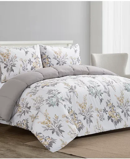 3-Piece Macy's Comforter Sets: Rosenne Or Faymont Medallion Reversible Comforter Set Deal