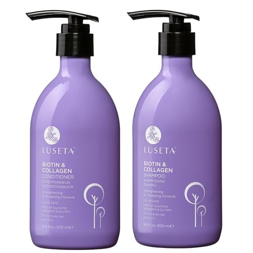 Luseta Biotin & Collagen Shampoo and Conditioner Set 16.9 fl oz (2 Pack) Deal
