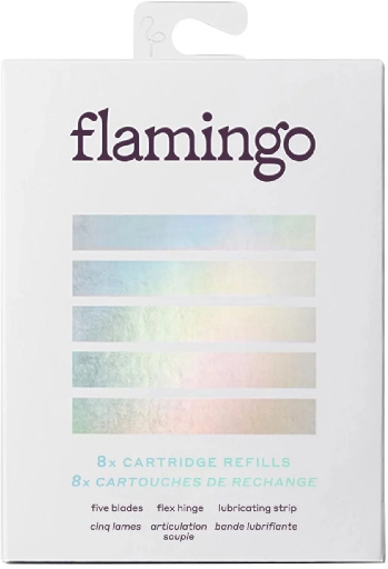 Flamingo 5-Blade Women's Razor Blade Refills, 8 Count
