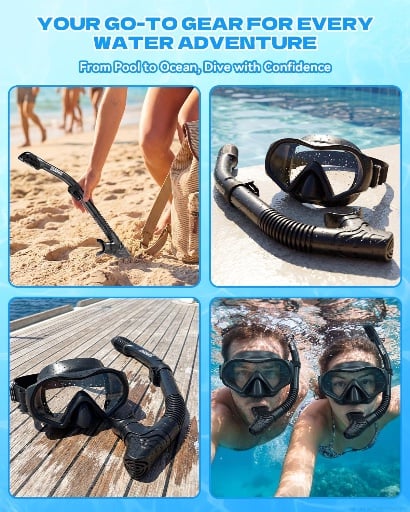AEGEND Adult Dry Snorkel Deal
