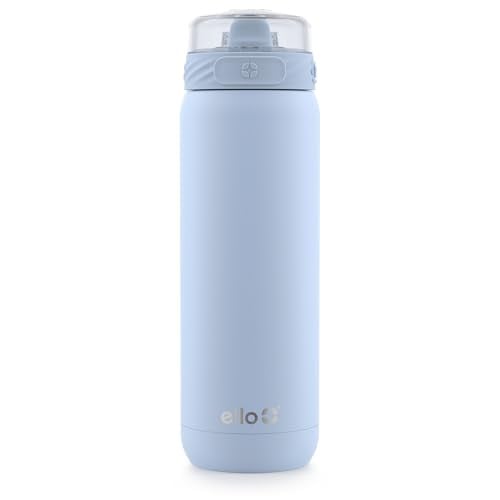Ello Cooper 32-Ounce Stainless Steel Water Bottle w/ Straw & Carry Handle