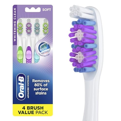 Oral-B 3D White Stain Eraser Toothbrushes 4-Pack (Soft) Deal