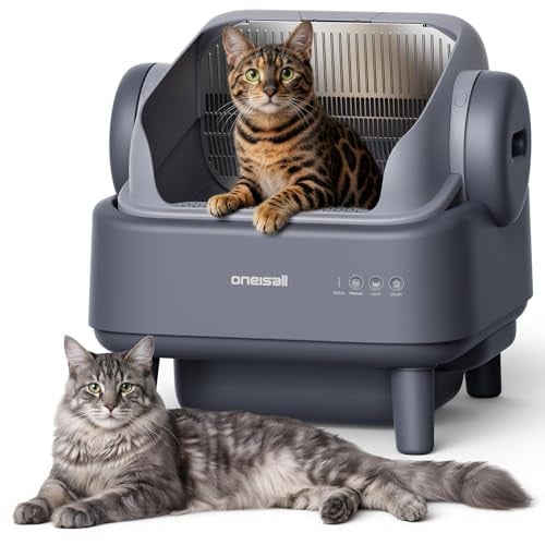 oneisall Self Cleaning Litter Box for Large & Multiple Cats Deal