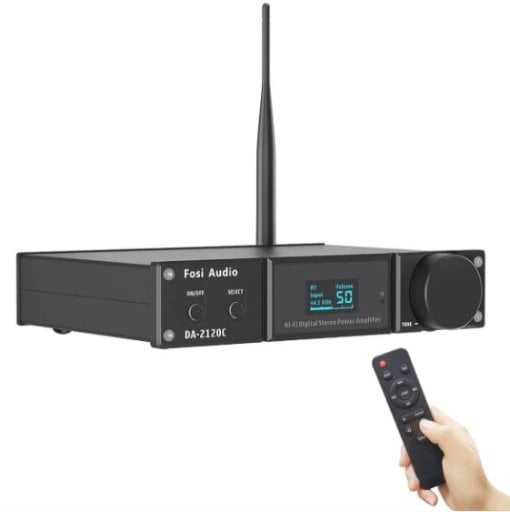 Fosi Audio DA2120C Bluetooth 5.0 Stereo 2.1 Channel Amplifier Receiver DAC with Remote Control Deal