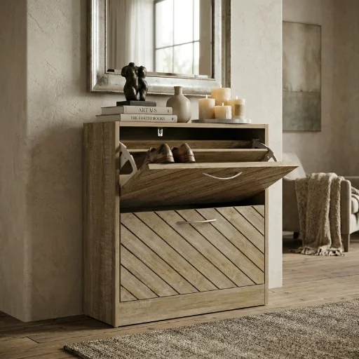 Union Rustic 12-Pair Shoe Storage Cabinet