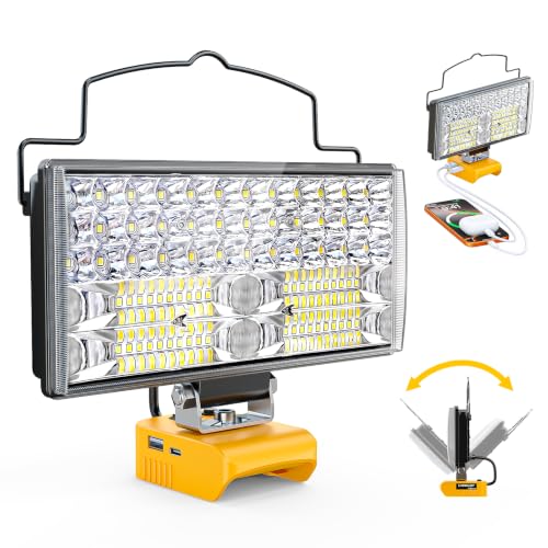 LED Work Light Compatible with DeWalt 20V Battery, 14800LM 148W