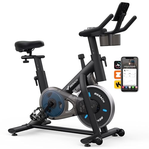 Merach Magnetic Friction Exercise Bike w/ App Deal