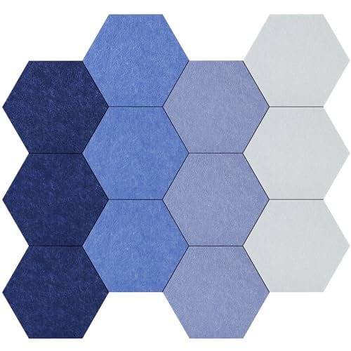 Hexagon Felt Self-Adhesive Bulletin Boards