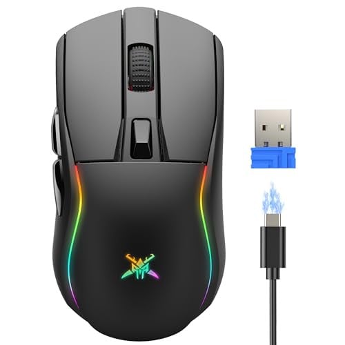 TECKNET Wireless Gaming Mouse 24000 DPI Tri-Mode Bluetooth 5.0/2.4G/USB-C Deal