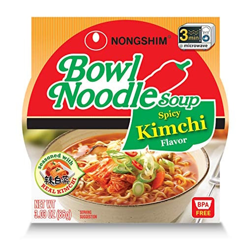 Nongshim Kimchi Ramen Noodle Bowl 3.03-Oz Deal