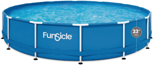 Funsicle 14' x 33" Above Ground Swimming Pool w/ SkimmerPlus SFX600 Pump