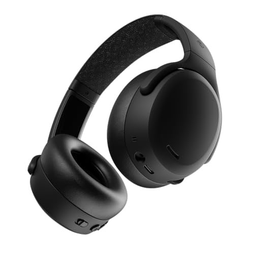 Skullcandy Crusher ANC 2 Wireless Over-Ear Bluetooth Headphones, Active Noise Cancelling, True Black