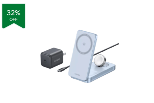 UGREEN MagFlow 3-in-1 Magnetic Wireless Charger Qi2 25W