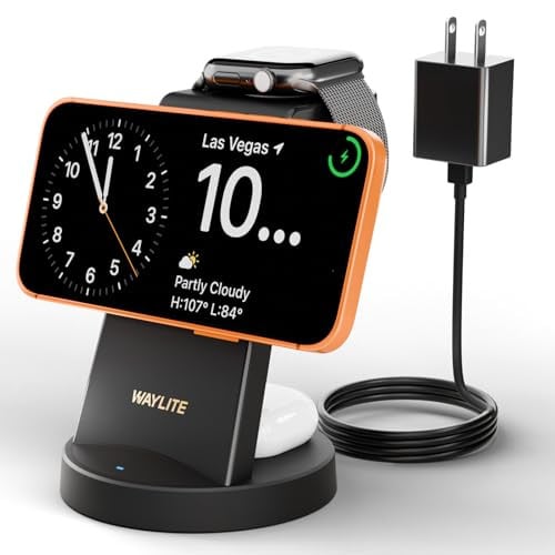 3 in 1 25W Wireless Magnetic Fast Charging Station 