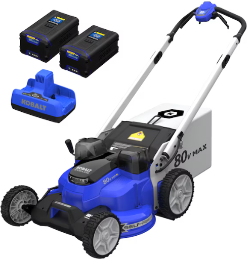 Kobalt 80-volt 25-in Self Propelled Battery Walk Mower with (2) 4 Ah Battery & Charger Included Deal