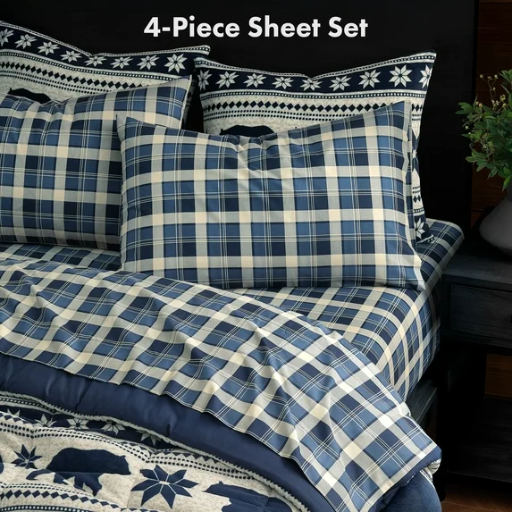 Pawz Full Sheet Set, Blue Plaid Deal