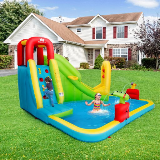 Costway Inflatable Splash Jump Slide Water Bounce without Blower Deal