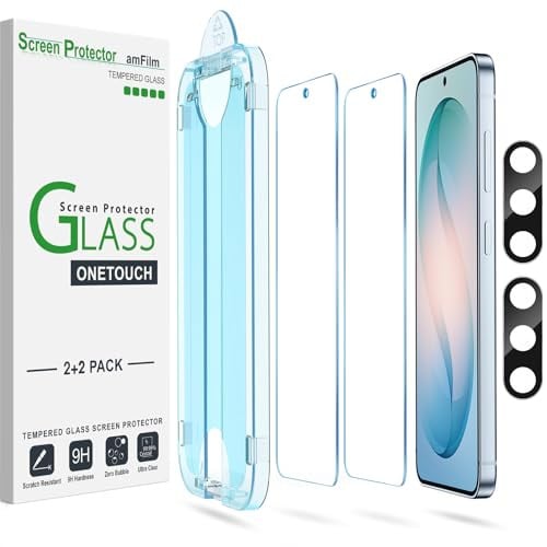 AmFilm OneTouch Galaxy S26/S25/S24/S23 and Pixel 9/10 Screen Protectors