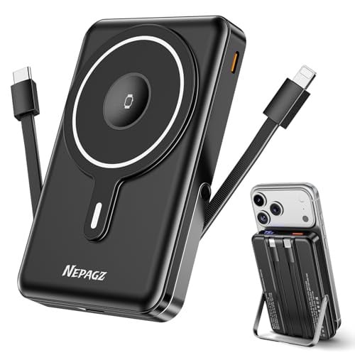 10000mAh Magsafe Portable Magnetic Power Bank w/ Foldable Stand