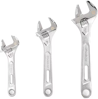 Kobalt 3-Piece Adjustable Wrench Set (6", 8" & 10")