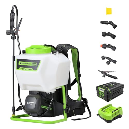 Greenworks 80V 4 Gallon Backpack Sprayer Kit with 2Ah Battery and Charger Deal