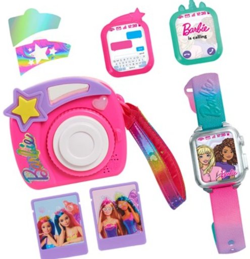 Barbie Photo Filter Play Camera and Play Smart Watch Set