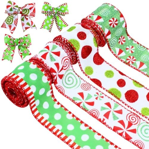 Buffalo Gingham Christmas Wrapping Ribbon 2.5" x 10 Yards Deal