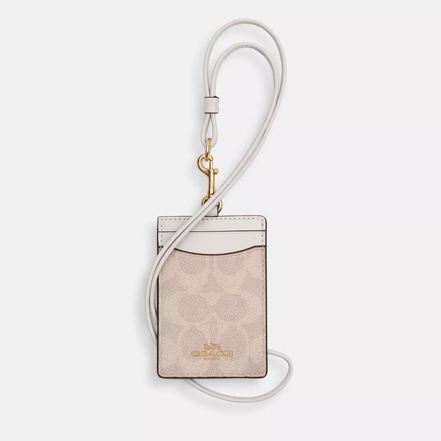 Coach Outlet ID Lanyard in Signature Canvas