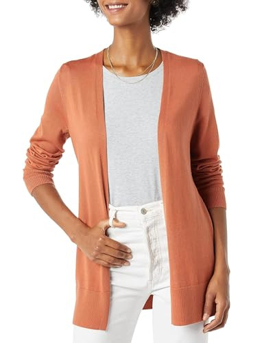 Amazon Essentials Women's Cardigan Sweater, Caramel (XS)