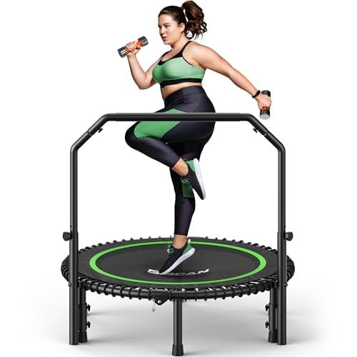 BCAN Mini Rebounder Trampoline with Handlebar Deal